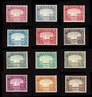 Lot # 396 ADEN: 1937, Dhow, ½a-10r Complete - Aden (1854-1963)