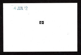 Lot # 400 Barbados: 1912, King George V, 4d Duty Plate Die Proof In Black On Glazed Card (92 X 60 Mm) - Barbados (...-1966)