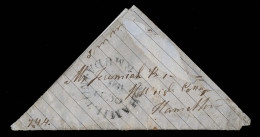 Lot # 411 Bermuda Stampless: 1866 Triangle Drop Letter - 1859-1963 Colonie Britannique