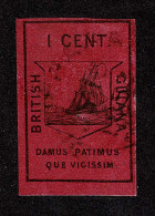 Lot # 417 1852, Waterlow Litho Issue, 1¢ Black On Magenta - Guyane Britannique (...-1966)