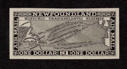 Lot # 422 Newfoundland: Airmail; 1931, Trans- Atlantic $1 In Black - Other & Unclassified