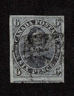 Lot # 434 1851, Prince Albert, 6d Slate Violet, Laid Paper - Oblitérés