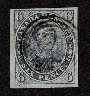 Lot # 438 1851, Prince Albert, 6d Slate Violet, Laid Paper - Oblitérés