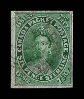 Lot # 465 1857, Queen Victoria, 7½d Green - Oblitérés