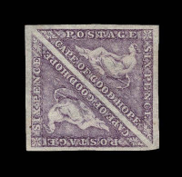 Lot # 519 1863-64 “Triangular”, De La Rue Printing, 6d Bright Mauve PAIR - Kap Der Guten Hoffnung (1853-1904)