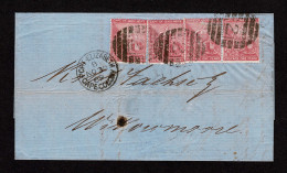 Lot # 526 Barred Oval Numeral Canceller (BONC): 1869 (30 Nov) Single Rate Folded Letter From Port Elizabeth To Willowmor - Cape Of Good Hope (1853-1904)