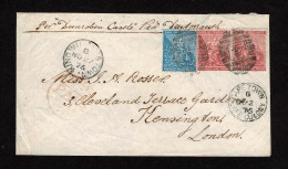 Lot # 531 Used To England: 1876 (27 Nov.) Private Ship Single Rate Cover (at The Newly Increased 6d Rate) From King Will - Cape Of Good Hope (1853-1904)
