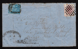 Lot # 532 Cape And Orange Free State Combination Usage: 1871 (4 Jan.) Envelope From King Williams Town To Pniel Klipdrif - Cape Of Good Hope (1853-1904)