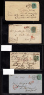 Lot # 615 Great Britain Covers: 1856 1s Green, 15 Covers Used To The United States, Usual New York And Philadelphia But  - Covers & Documents