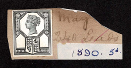 Lot # 640 1887, Queen Victoria Jubilee, 5d Head Plate Die Proof In Black From The De La Rue Archives - Non Classés