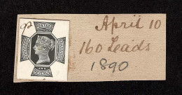 Lot # 641 1887-92 Queen Victoria "Jubilee" 9d Head Plate Die Proof In Black, From The De La Rue Archives - Non Classés