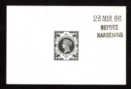 Lot # 642 1890, Queen Victoria Jubilee, 1s Die Proof In Black On Glazed Card (92 X 60 Mm) - Unclassified