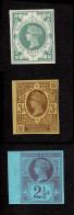 Lot # 644 1887 Queen Victoria Jubilee THREE Imperforate Imprimaturs, 2½d, 3d, 1s - Unclassified