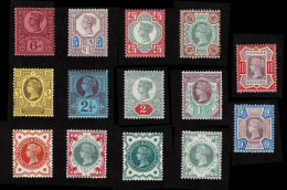 Lot # 649 1887-92 ¼d To 1s All 12 Values - Nuevos