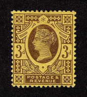 Lot # 650 1890, Queen Victoria Jubilee, 3d Purple On Orange - Unused Stamps