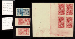 Lot # 658 1913, King George V “Seahorse”, Waterlow Printing, Imperforate Color Trial Proofs - Lettres & Documents