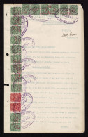 Lot # 801 Rhodesia: 1892-93, Arms, £5 Sage Green 17 Copies In Strips And Pairs Plus £2 Rose-red 2 Copies - Rhodésie & Nyasaland (1954-1963)