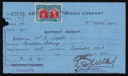 Lot # 807 Rhodesia 1910 -13, King George V “Double Head”: 7s6d Carmine & Light Blue, Perf 14 "long Gash" Headplate Print - Rhodesia & Nyasaland (1954-1963)
