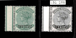 Lot # 834 1888, “ZULULAND” On Natal ½d Dull Green, With Period, Forged Overprint Inverted - Zululand (1888-1902)