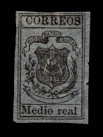 Lot # 838 Dominican Republic: 1866-67, Pelure Paper ½r Black On Greyish Gray - Dominikanische Rep.