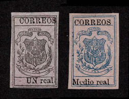 Lot # 841 Dominican Republic: 1870-73 1/2r On Rose And 1r On Violet, Unused - República Dominicana