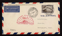 Lot # 850 Germany Air Post: 1928-31 Zeppelin Issue; 2m, 4m, Two Examples One Stamp On Each Envelope. - Airmail & Zeppelin