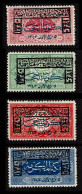 Lot # 869 Saudi Arabia: Hejaz, 1925, Jeddah 2-line Blue Overprint On 1922 “Kingdom” Issue, ¼pi  To 2pi - Vitry-la-Ville