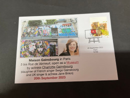 19-9-2023 (1 U 32) Opening Of Maison Gainsbourg In Paris 5 Bis Rue De Verneuil As A Museum (20-9-2023) - Chanteurs