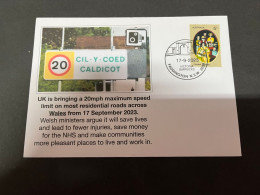 19-9-2023 (1 U 32) UK - Wales Is Bringing Down Maximum Speed To 20 Mph In All Of Wales Town From 17 Sept 2023 - Altri & Non Classificati