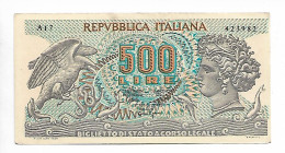 46394) REPUBBLICA ITALIANA BANCONOTA 500 LIRE " ARETUSA " 1967 FDS - 500 Lire