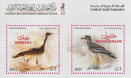 UAE 2021 MiNr. 1312 - 1313 (Block 112) Vereinigte Arabische Emirate Birds S\sh MNH**  6,00 € - United Arab Emirates (General)