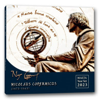Malte 2023 : Coffret BU De 9 Pièces Dont La 2€ Commémorative 'Nicolas Copernic' - Disponible En France - Malte