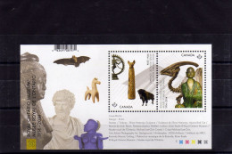 2014 Canada Royal Ontario Museum Archeology Ancient Egypt Dinosaur Mini Sheet Of 2 MNH - Nuevos