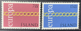 ICELAND  - MNH** - 1971 - # 451/452 - Unused Stamps