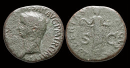 Claudius AE As Libertas Standing Facing - The Julio-Claudians (27 BC To 69 AD)