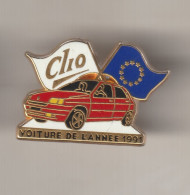 Pin's Clio Voiture De L'année 1991   Renault  Arthus Bertrand - Arthus Bertrand
