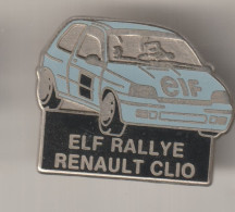 Pin's   Elf Rallye  Renault Clio - Renault