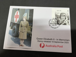 (19-9-2023) Queen ElizabethII In Memoriam (special Cover) [Red Cross Nurse WWII] (released Date Is 19 September 2023) - Storia Postale