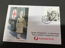 (19-9-2023) Queen ElizabethII In Memoriam (special Cover) [Red Cross Nurse WWII] (released Date Is 19 September 2023) - Lettres & Documents