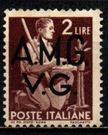 ITALIA VENEZIA GIULIA - AMGVG - 1945 - DEMOCRATICA - 2 LIRE - MH - Ongebruikt