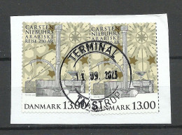 DENMARK Dänemark Danmark 2011 Michel 1649 Explorer Erforcher Carsten Niebuhr Briefstück O Taastrup - Usado