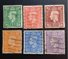 Grande Bretagne 1941 -1948 New Colors And New Values Gravure: Harrison – Set 6 Stamps Used - Used Stamps