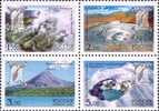 2002 RUSSIA Volcanos Of Kamchatka 3V - Volcanos