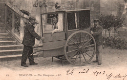 Voiture à Bras - Beauvais: Jeune Femme Dans Une Vinaigrette - Carte LL Dos Simple N° 64 - Andere & Zonder Classificatie