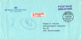 Greenland Registered Cover Sent SERVICE DES POSTES Angmagssalik 5-10-1978 - Briefe U. Dokumente