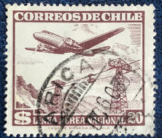 Chile - Chili - C18/48 - 1959 - (°)used - Michel 552 - Vliegtuig Boven Skilift - ARICA - Chili