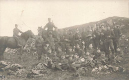 Armée Suisse Militaria - Schweizer Armee  Carte-Photo Foto Groupe De Soldats Soldaten Cavaliers En Montagne Jura - Mon