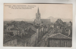 CPA AIGUEPERSE (Puy De Dome) - Grande Rue Bas De Ville Et Chaine Des Domes - Aigueperse