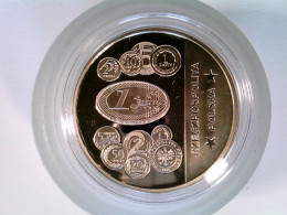 Münze/Medaille, Die Neuen EU-Länder, EU-Mitglied Polen, Sammlermünze 2004, Neusilber - Numismatiek