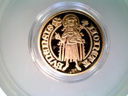 Münze/Medaille, Dietrich II. Von Mörs, Sammlermünze Cu Vergoldet, 20 Mm, Kapsel - Numismática